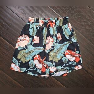 Girls Floral Stretchy Boutique Shorts